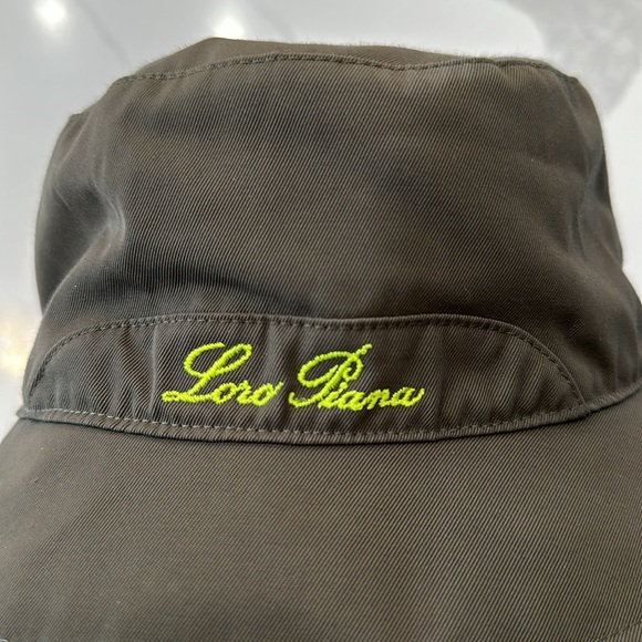 Loro Piana Bucket Hat Grey with Green Lettering - Picture 3 of 5
